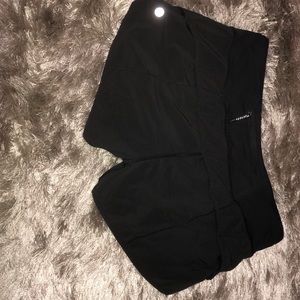Black Lululemon speed up shorts